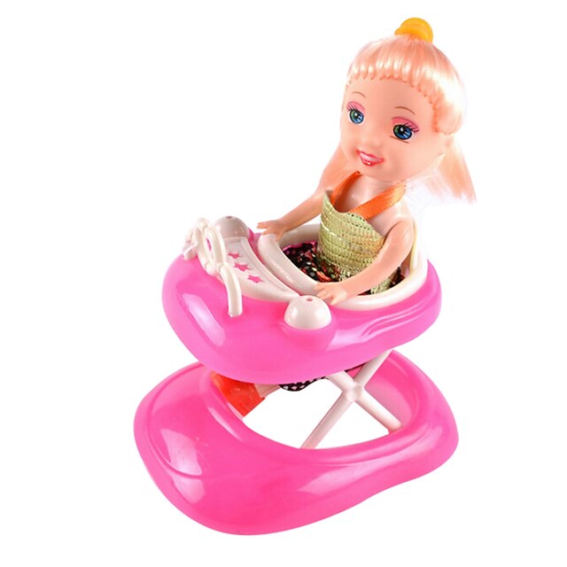  petits accessoires de voiture poussette de bébé lori étrangère walker coulissantes princesse étrangère maison de jeu sans baby doll