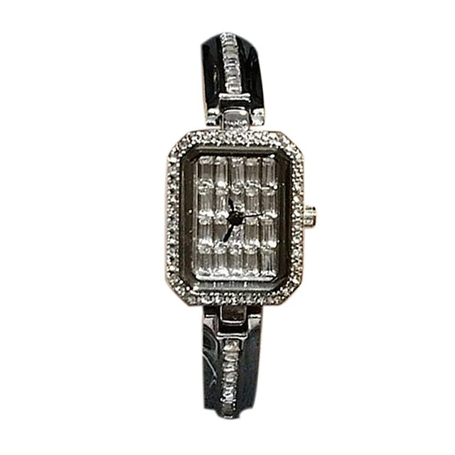  Mulheres Relógio Elegante Relógio de Moda Simulado Diamante Relógio Relógio Pavé Quartzo Quartzo Japonês Relógio Casual imitação de