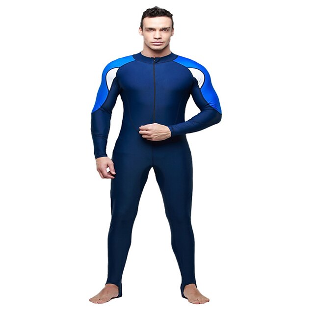  SBART Homme Combinaison Fine SPF50, Protection solaire UV, Respirable Tactel Coque Intégrale Maillots de Bain Tenues de plage Combinaisons Plongée / Séchage rapide