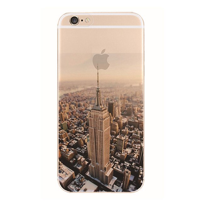  Case For Apple iPhone 7 / iPhone 7 Plus / iPhone 6 Plus Translucent / Pattern Back Cover City View Soft TPU for iPhone 7 Plus / iPhone 7 / iPhone 6s Plus