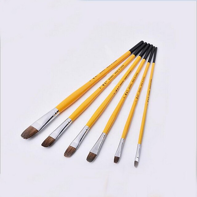  High Quality Six Paint Brushes Set Painting Tools