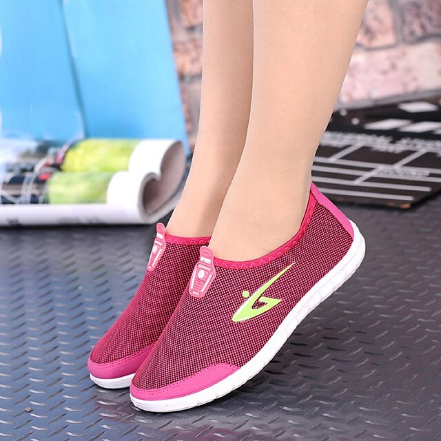  Shoes Tulle Spring / Summer / Fall Athletic Shoes Flat Heel Black / Blue / Pink