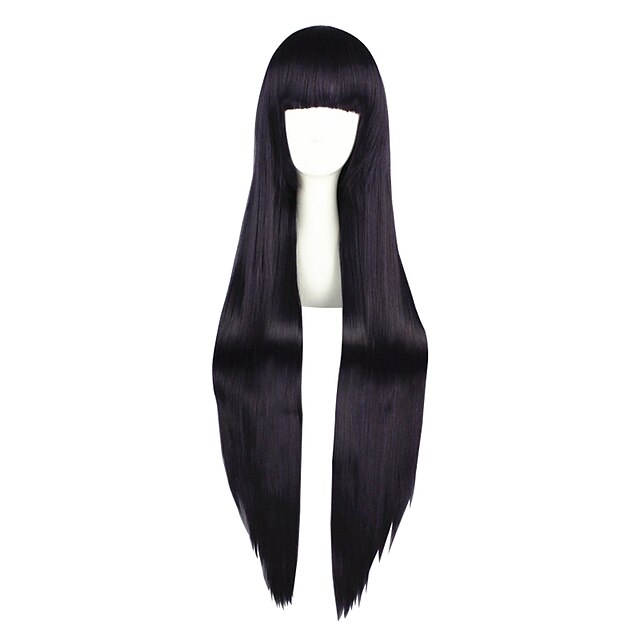  Inu x Boku SS Ririchiyo Shirakiin Men's Women's 40 inch Heat Resistant Fiber Black Anime Cosplay Wigs