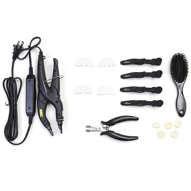  Klips / Parykkbørster og kammer Klips / Tenger / Teip 7pcs Hairextension-verktøy