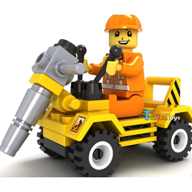  JIE STAR Jucării pentru mașini Lego 1 pcs Mașină Camion Όχημα κατασκευών compatibil Plastic MetalPistol Legoing Ecologic Vehicul de Construcție Băieți Jucarii Cadou / Pentru copii