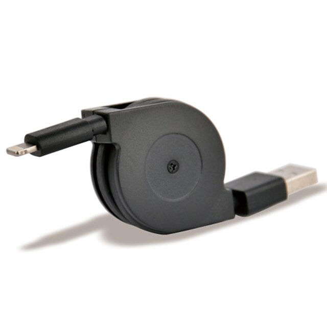  USB 2.0 / Iluminare Cabluri / Cablu  <1m / 3ft Retractabil / Plat Plastic Adaptor pentru cablu USB Pentru iPad / Apple / iPhone