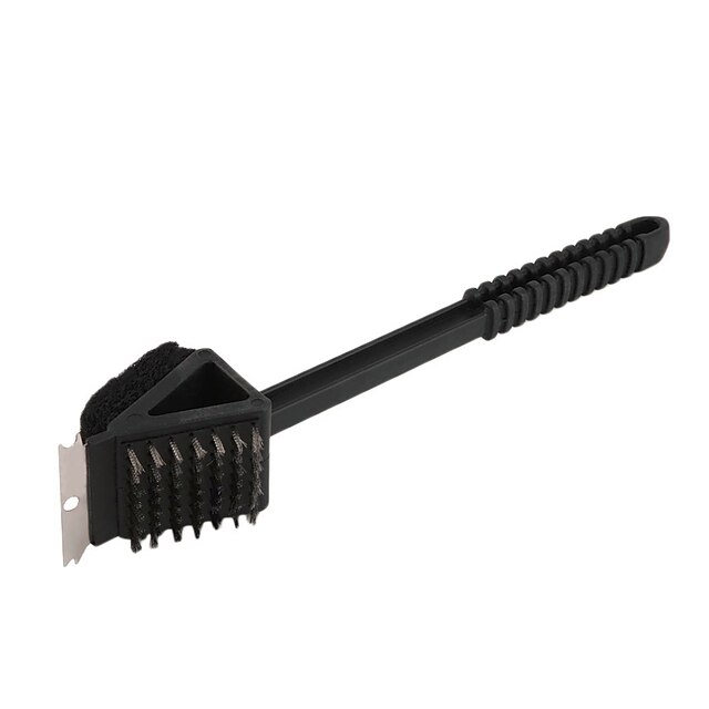  1PC Barbecue Grill Cleaner Brush Metal Scraper Steel Wire Brush Tool