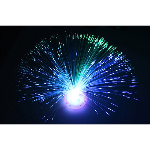 fargerik ledet optisk fiber blomst lys stjernehimmelformet nattdekorasjon hjem fest lampe atmosfære festival dag valentine