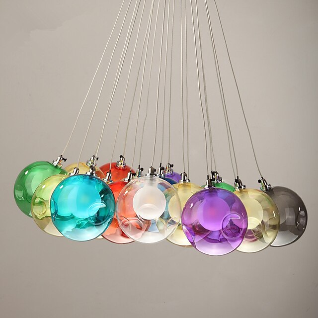  Ministil Hängande lampor Metall Glas Rektangulär Modernt Modernt Traditionell / Klassisk 110-120V 220-240V