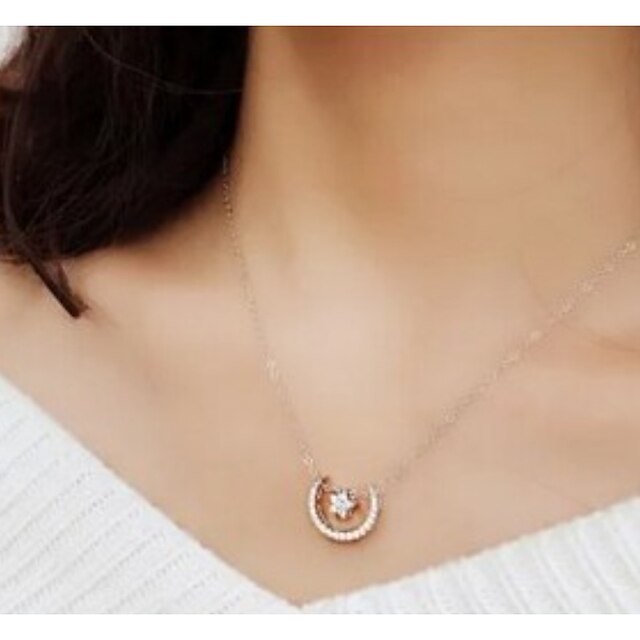  Women's Pendant Necklace Fashion Alloy Silver Necklace Jewelry For Wedding Party Daily Casual Sports