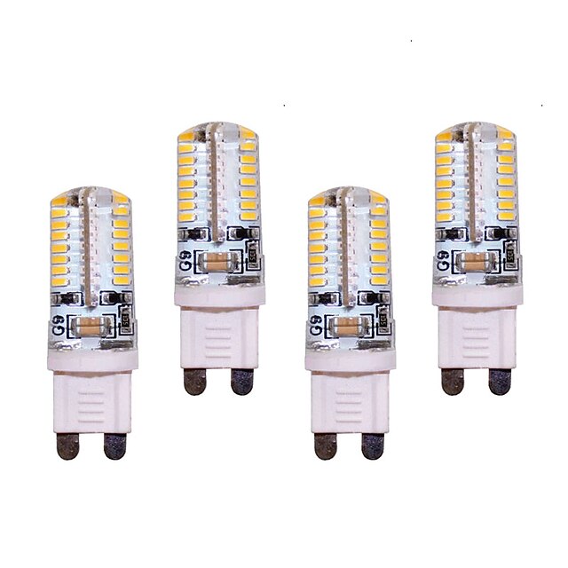  550 lm G9 LED Φώτα με 2 pin T 64 leds SMD 3014 Διακοσμητικό Θερμό Λευκό Ψυχρό Λευκό AC 200-240V AC 220-240V