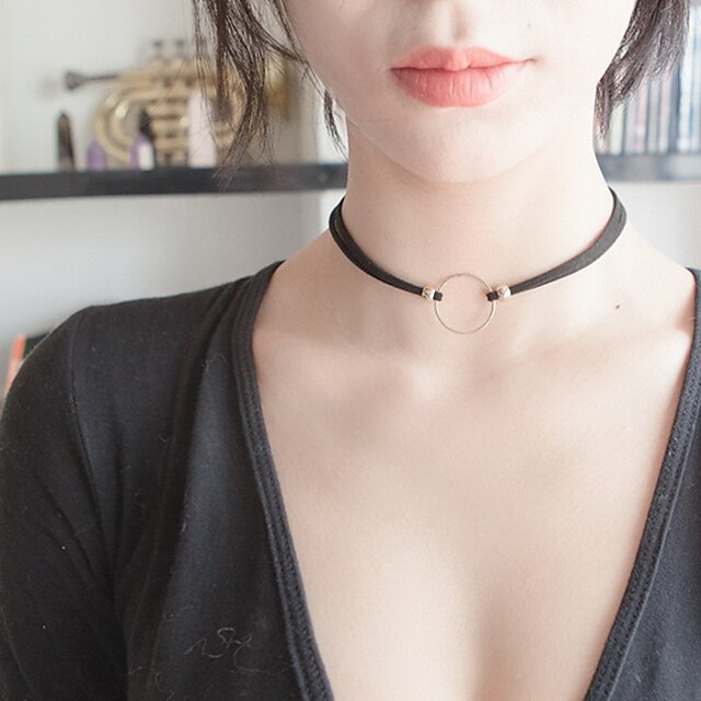  Damen Halsketten - Spitze damas, Modisch Schwarz Modische Halsketten Schmuck Für Alltag, Normal