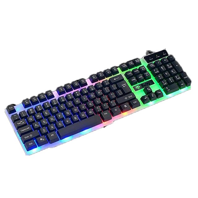  Mechanical Touch Backlights Wired USB Pro illuminated Keyboards with Metal Bottom