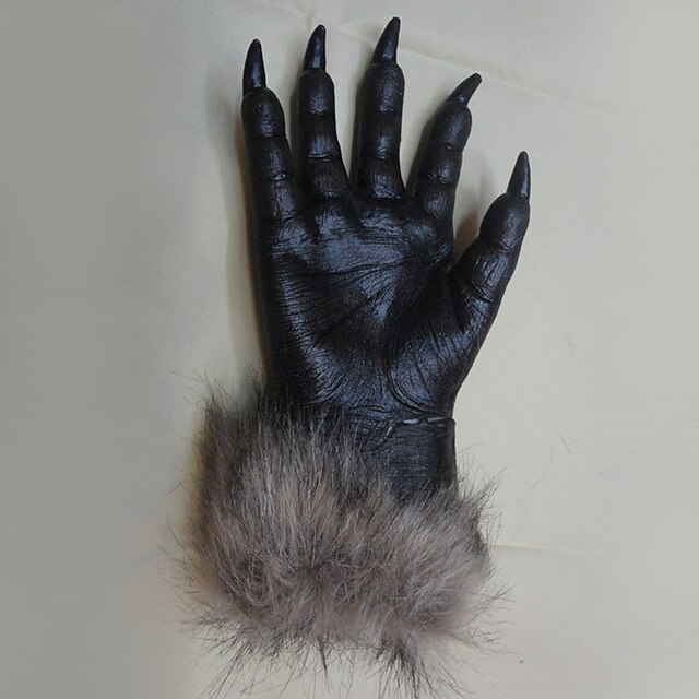 Halloween Horror Devil Gloves Party Prop Wolf Gloves Werewolf Wolf Paws Claws Cosplay Gloves Creepy Costume Theater Toys