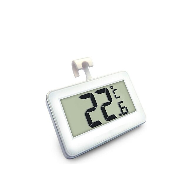  Termómetro de refrigerador de pantalla digital electrónica impermeable de alta precisión para el hogar con función de alarma contra heladas