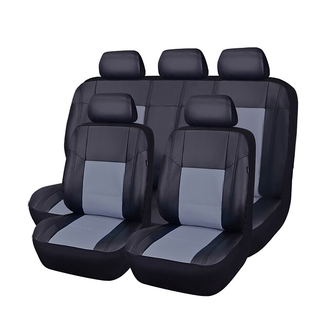 CARPASS أغطية مقاعد السيارات أغطية المقاعد جلد PU عادي من أجل عالمي