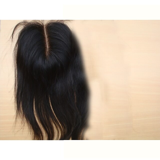  PANSY 髪織り 人間の髪の拡張機能 ストレート クラシック 人毛 ヘアピース ブラジリアンヘア 晒された結び目 女性用 ナチュラルブラック