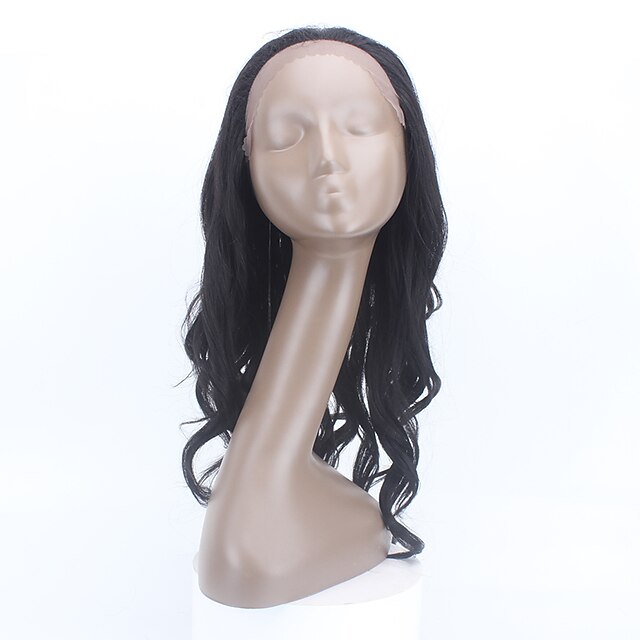  Synthetic Wig Wavy Synthetic Hair Wig Lace Front Natural Black x-tress