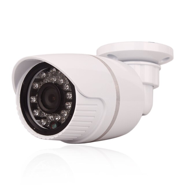  Cctv 24pcs leds ir-cut indoor outdoor poe 1.0mp 720p p2p rede de segurança ip camera