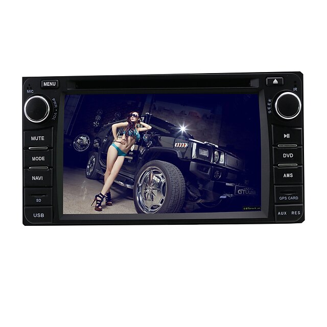  6.2-inch 2 din lecteur écran TFT au tableau de bord de voiture dvd pour Toyota avec Bluetooth, GPS de navigation-prêt, RDS