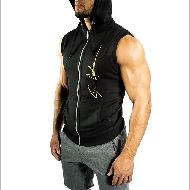  Men's Gym Tank Top Running Exercise & Fitness Racing Breathable Sweat-wicking Sportswear Vest / Gilet Tank Top Top Activewear