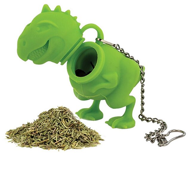  Silicone Dinosaur Tea Infuser Loose Leaf Strainer Herbal Silicone Filter Diffuser