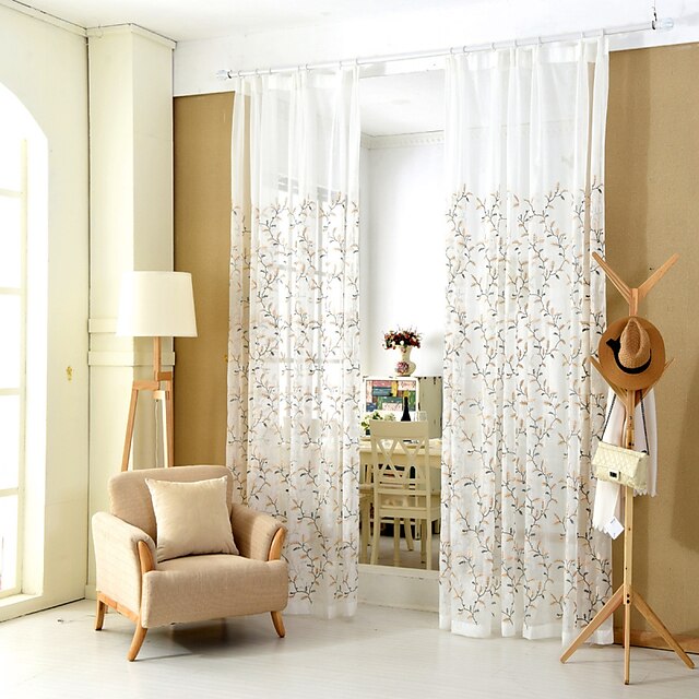  Modern Transparente Vorhangfarben zwei Panele Wohnzimmer   Curtains