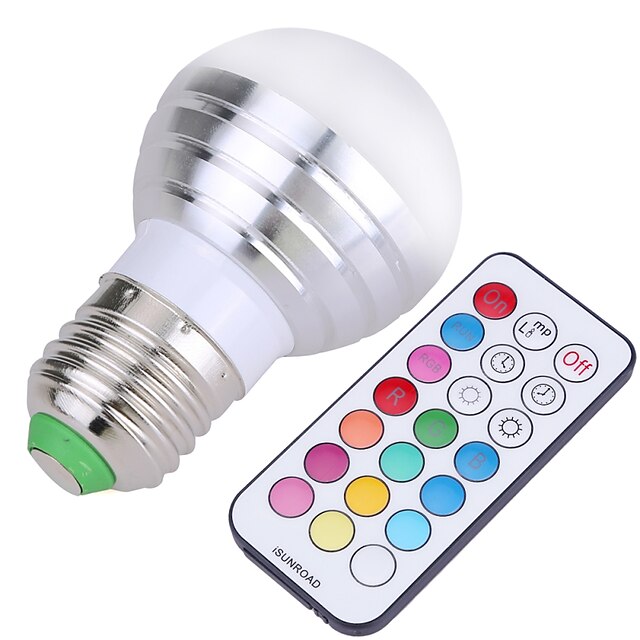  YWXLIGHT® 1ks 5 W LED kulaté žárovky 400 lm E26 / E27 4 LED korálky SMD Stmívatelné Dálkové ovládání Ozdobné Chladná bílá R GB 220-240 V 110-130 V 85-265 V / 1 ks / RoHs
