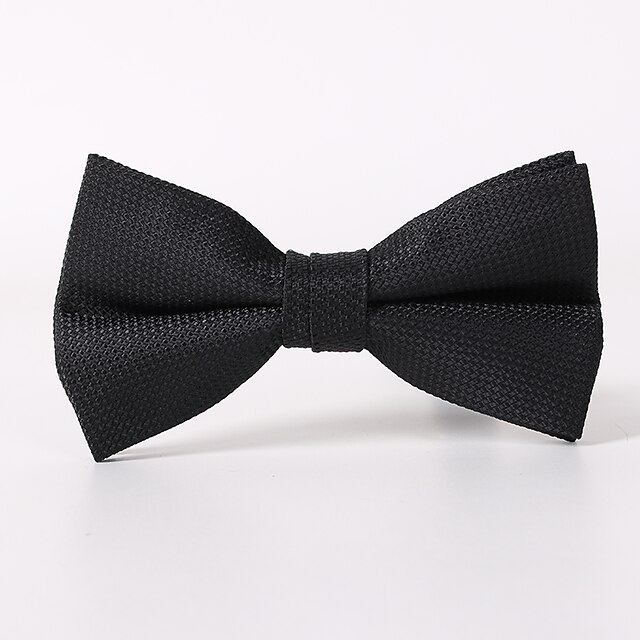  ربطة عنق سوداء منقوشة فراشة