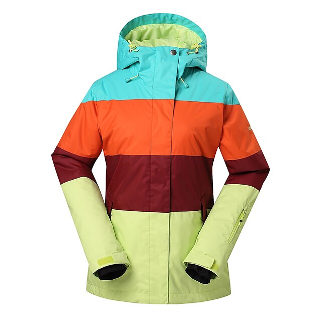  GSOU SNOW® Ținută Ski Jachete de Ski/Snowboard Pentru femei Ținută Iarnă Poliester Îmbrăcăminte de IarnăRezistent la Apă / Respirabil /