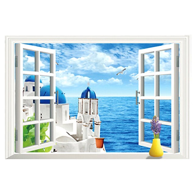  Autocollants muraux décoratifs - Autocollants muraux 3D 3D Salle de séjour / Chambre à coucher / Salle de bain / Amovible