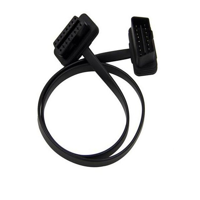 OBD2 16 Pin Extension Cable Ultra Low Profile|Male to OBD 2 OBDII Female Adaptor Connector Cord 60cm OBD2 for all Car Models 