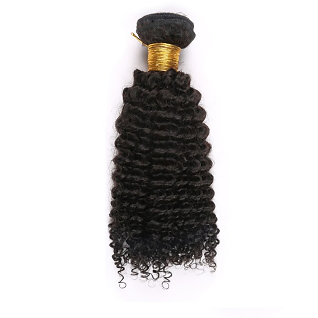  Natural Color Hair Weaves Brazilian Texture Kinky Curly 4 Pieces hair weaves