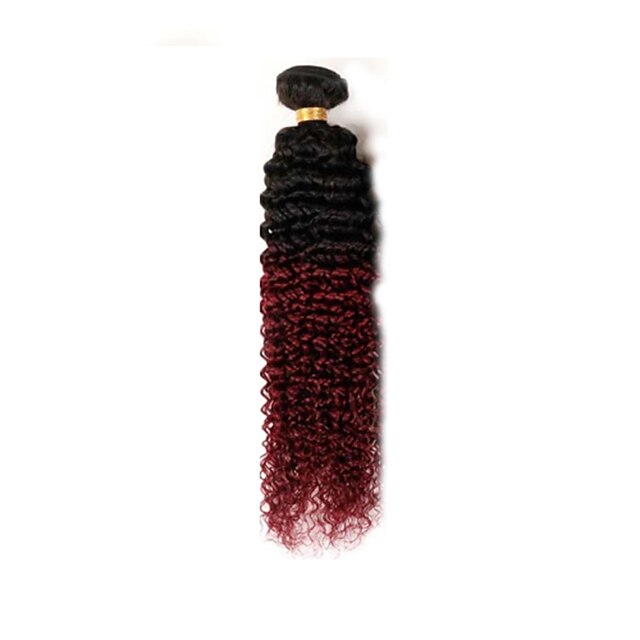  Cabelo Brasileiro Clássico Weave Curly Cabelo Humano Âmbar Tramas de cabelo humano Extensões de cabelo humano / 8A / Crespo Cacheado