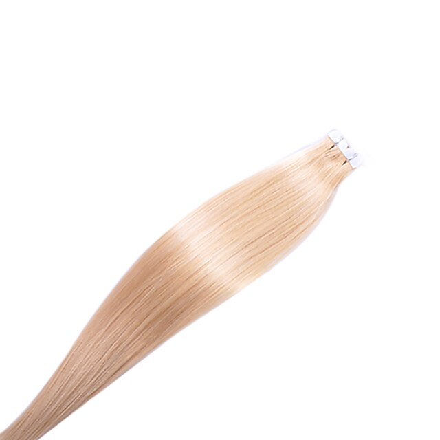  Tape In Ludzkich włosów rozszerzeniach Prosta Włosy naturalne remy Włosy naturalne Włosy brazylijskie Blond