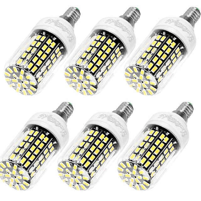  YouOKLight 6pcs נורות תירס לד 950 lm E14 E26 / E27 T 108 LED חרוזים SMD 5733 דקורטיבי לבן חם לבן קר 220-240 V / שישה חלקים