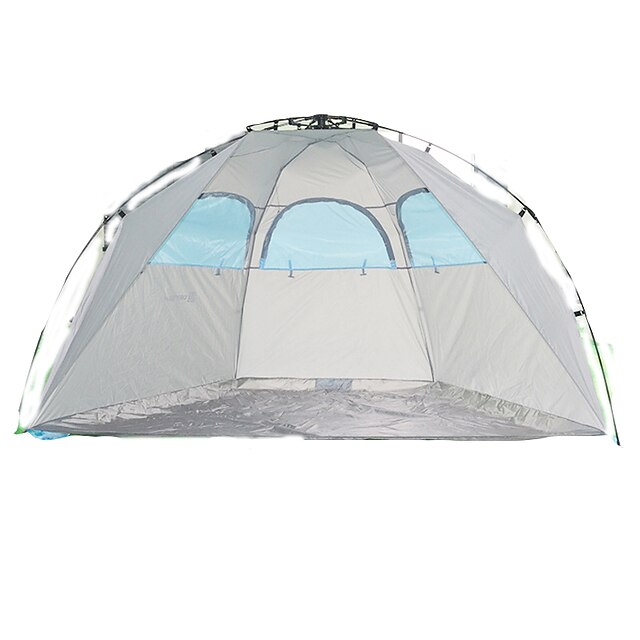  2 אנשים מחסה וברזנט אוהל כפול קמפינג אוהל חדר אחד אוהל אוטומטי מאוורר היטב עמיד למים עמיד אולטרה סגול הגנה מפני השמש נשימה ל דיג חוף