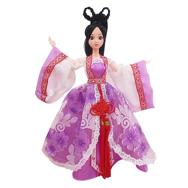  Dockkläder Flicka Doll Kostym Kjol Kinesisk stil Tyll Spets Plast Handgjord leksak för flickors födelsedagspresenter