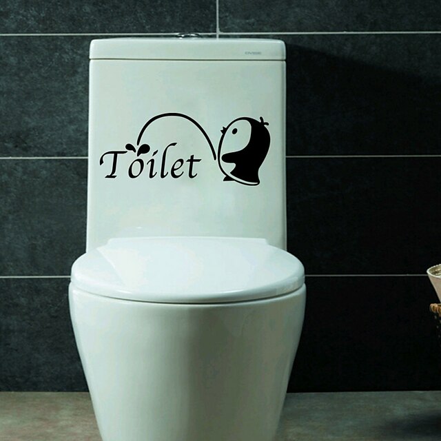  Fashion Wall Stickers Plane Wall Stickers Toilet Stickers, Vinyl Home Decoration Wall Decal Wall Decoration / Removable