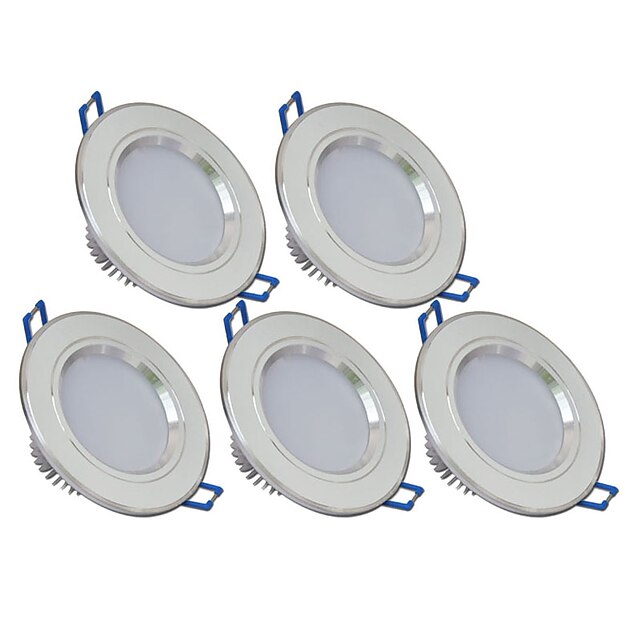  270 lm 6 LED Beads Easy Install Recessed LED Downlights Warm White Cold White 85-265 V Cabinet Ceiling Showcase / 5 pcs / CE Certified