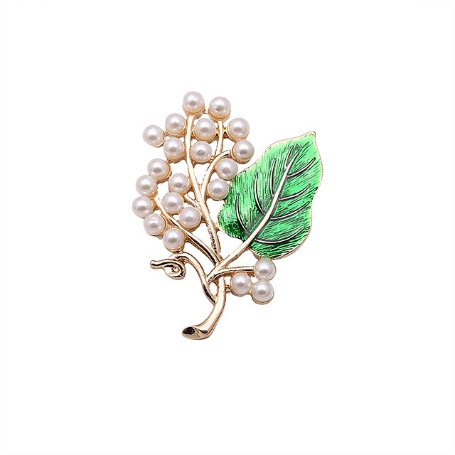 Women's Brooches Vintage Imitation Pearl Fashion Pearl Brooch Jewelry White For Wedding Party Daily Casual