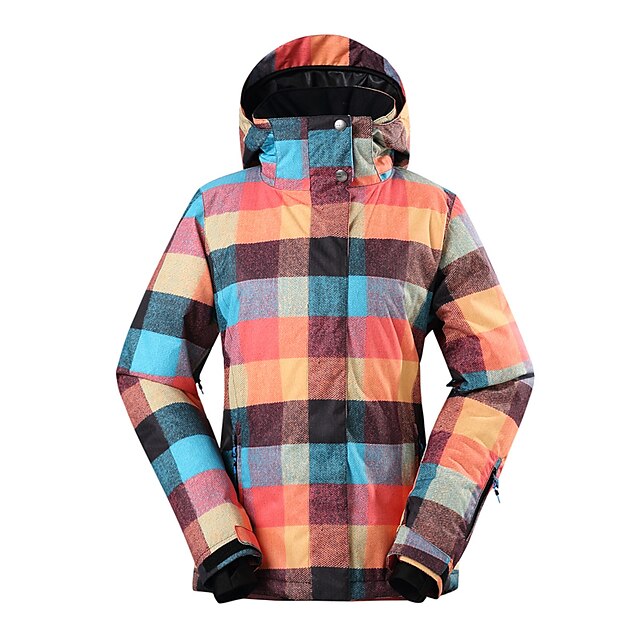  GSOU SNOW Women's Ski Jacket Waterproof Thermal / Warm Windproof Ski / Snowboard Winter Sports Polyester Winter Jacket Ski Wear / Breathable / Breathable
