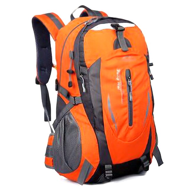  40 L Hiking Backpack - Multifunctional Outdoor Camping / Hiking Terylene, Nylon, Oxford Black, Orange, Blue