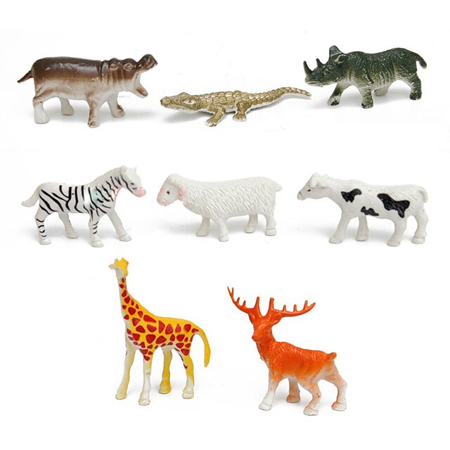  68 pcs Display Model Animals Cool Novelty Simulation Plastic Imaginative Play, Stocking, Great Birthday Gifts Party Favor Supplies Girls'