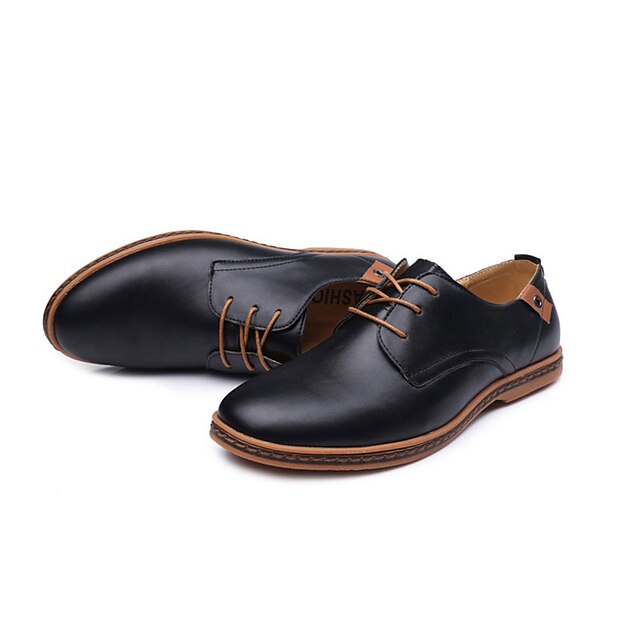  Homens Sapatos formais Tule Primavera / Outono Oxfords Preto / Marron / Azul / Festas & Noite