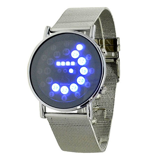  Men's Sport Watch LED / Noctilucent Alloy Band Charm Silver