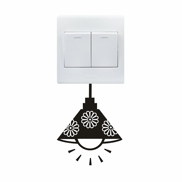  AYA™ DIY Wall Stickers Wall Decals, Chandelier Type PVC Switch Panel Stickers 10*12cm