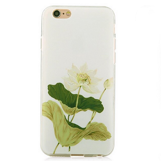  Für iPhone 6 Hülle iPhone 6 Plus Hülle Hüllen Cover Stoßresistent Rückseitenabdeckung Hülle Blume Weich TPU für AppleiPhone 6s Plus
