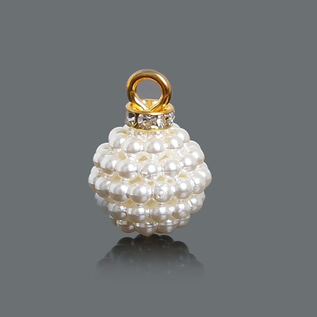  Women's Charms Pendant Seed Pearls Ladies Fashion Pearl Imitation Diamond Brooch Jewelry Ivory For Daily / 10pcs