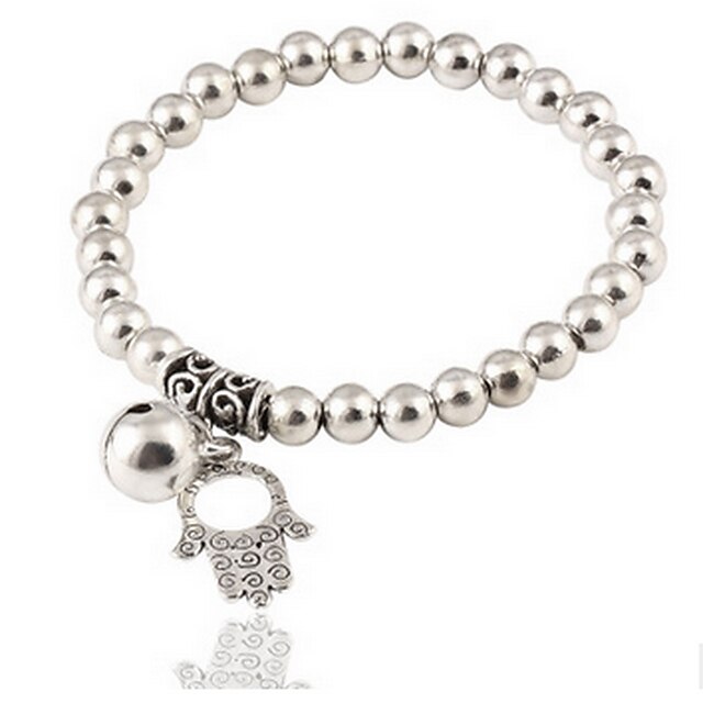  Women's Charm Bracelet Bead Bracelet Beaded Fashion Alloy Bracelet Jewelry Silver For Daily Casual